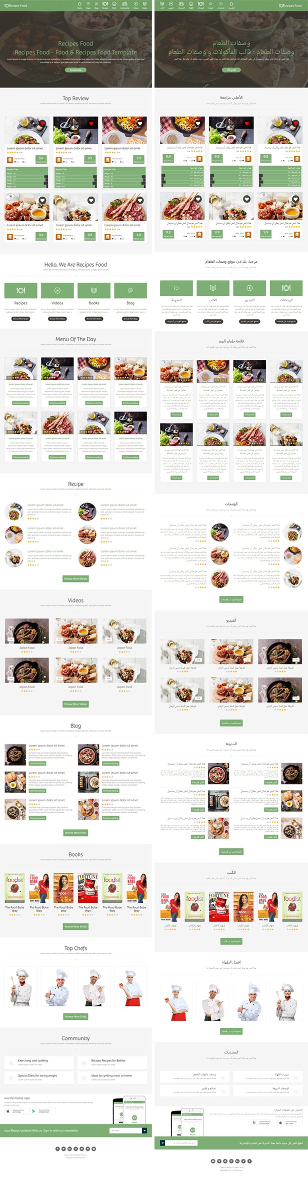 Recipes Food - HTML Template - 3